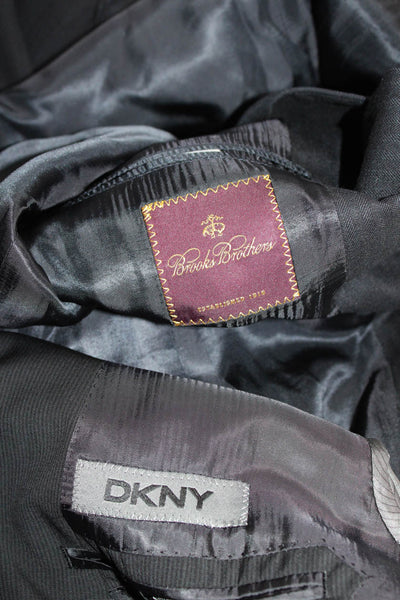 Brooks Brothers DKNY Boys Two Button Blazer Jackets Black Blue Size 16 18 Lot 2
