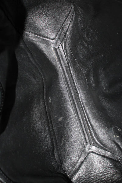 Victoria Beckham Womens Single Strap Grain Leather Flap Shoulder Handbag Black