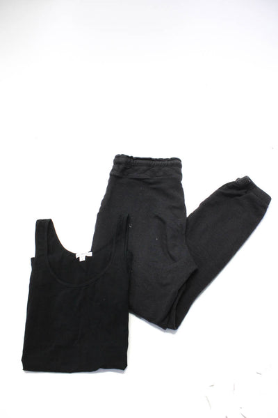 Standard James Perse Monrow Womens Tank Top Pants Black Gray Size 3 M Lot 2