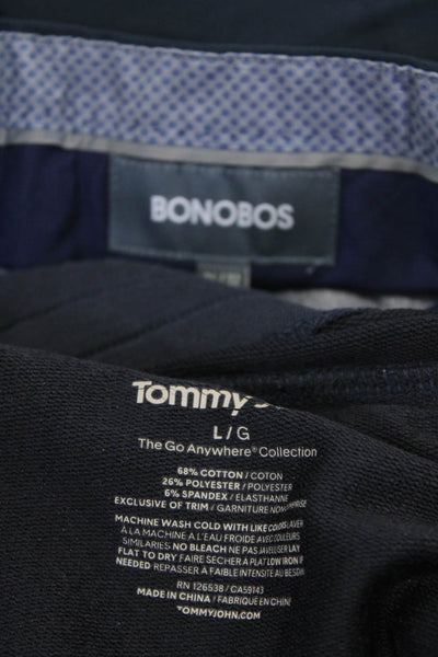 Tommy John Bonobos Mens Cotton Blend Tapered Sweatpants Navy Size L 36 L ot 2