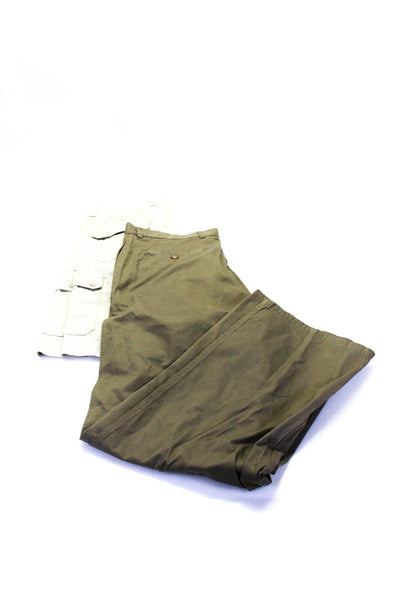 Lacoste Mens Khaki Chino Shorts Pants Beige Green Size FR 44 46 Lot 2