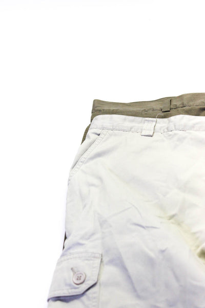 Lacoste Mens Khaki Chino Shorts Pants Beige Green Size FR 44 46 Lot 2