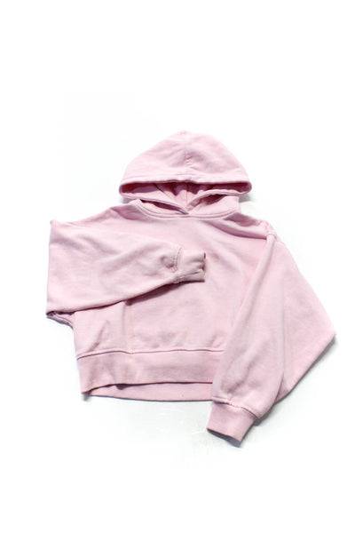 Nike Zara Girls Cotton Fleece Pullover Hoodies Yellow Pink Blue Size S 8 Lot 3