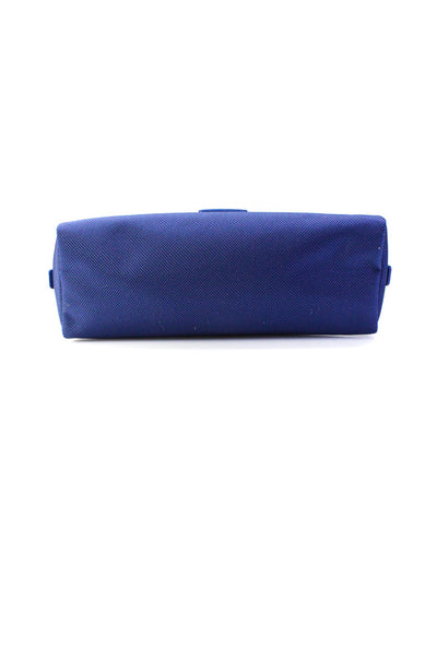 Tumi Adults Medallion Zippered Woven Textured Pencil Pouch Blue