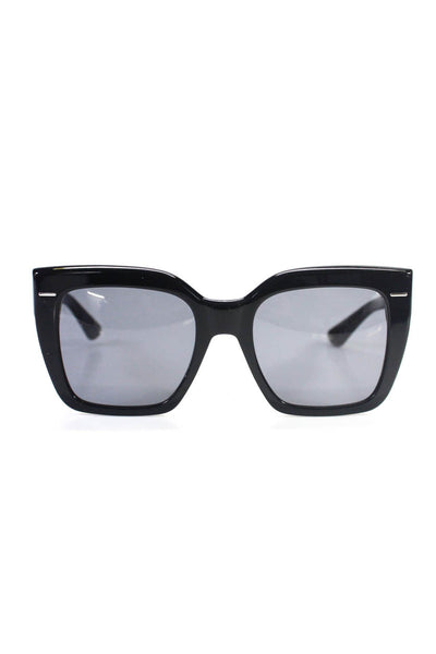 Calvin Klein Womens Squared Thick Frame Cay Eye Sunglasses Black 20 54 145