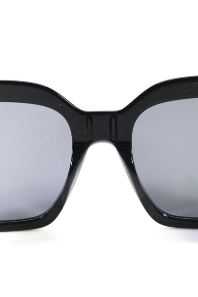 Calvin Klein Womens Squared Thick Frame Cay Eye Sunglasses Black 20 54 145