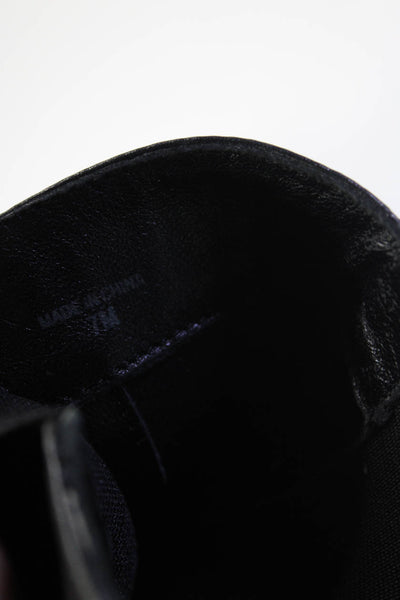 Derek Lam 10 Crosby Womens Leather Platform Elastic Wedge Booties Black Size 7