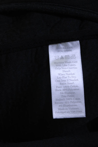Everlane Womens Cotton Full Zip Long Sleeve Basic Jacket Dark Gray Size XS