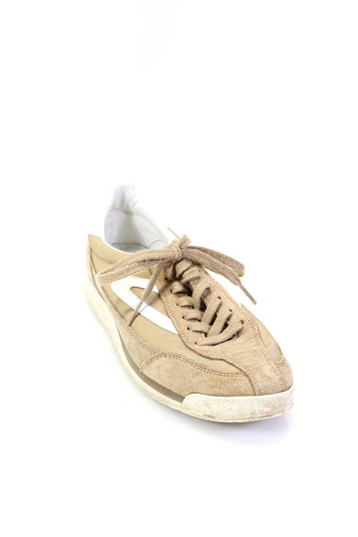 Tretorn Womens Light Brown Suede Low Top Sneakers Shoes Size 7.5