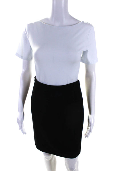 Moschino Women's Zip Closure A-Line Lined Mini Skirt Black Size 6