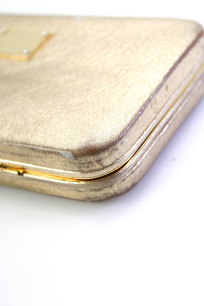 Michael Kors Women's Latch Closure Bifold Card Wallet Gold Size M