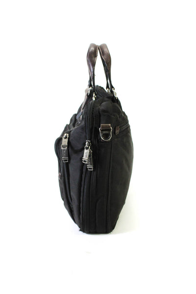 Tumi Mens Zip Around Briefcase Shoulder Handbag Black