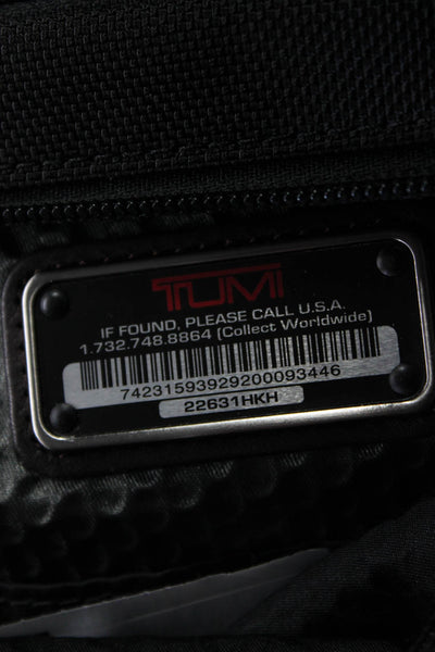 Tumi Mens Zip Around Briefcase Shoulder Handbag Black
