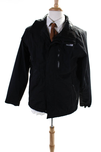 The North Face® Womens Black Mock Neck Full Zip Long Sleeve Coat Jacket Size M