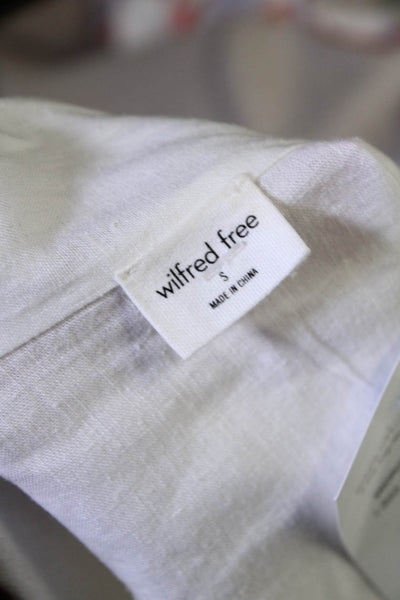 Wilfred Free Womens Lightweight Woven Waterfall Jacket White Size Small