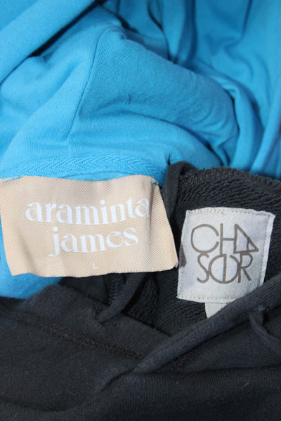Araminta James Chaser Womens Pullover Hoodie Sweaters Blue Gray Size Large Lot 2