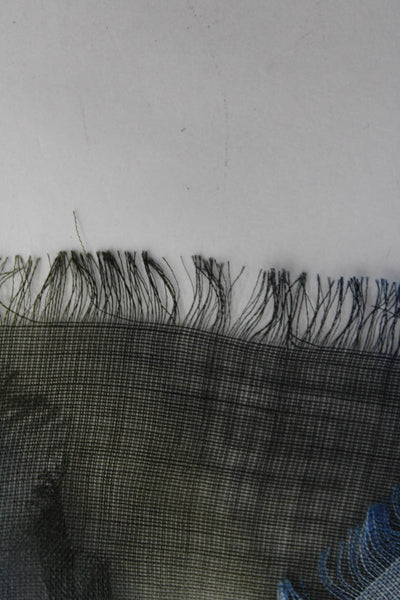 Matthew Williamson Women's Tie Dye Fringe Hem Scarf Size 70x26