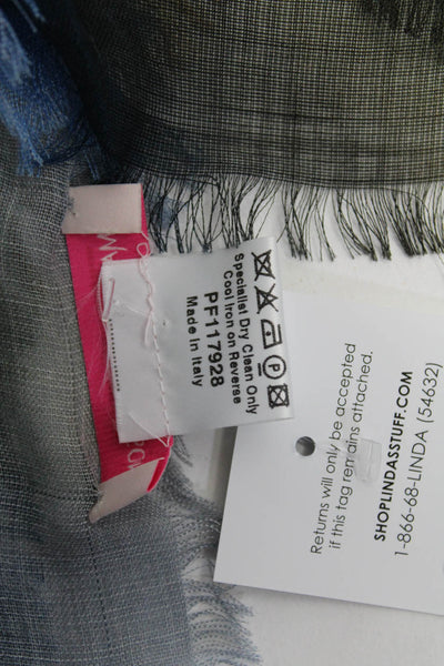Matthew Williamson Women's Tie Dye Fringe Hem Scarf Size 70x26