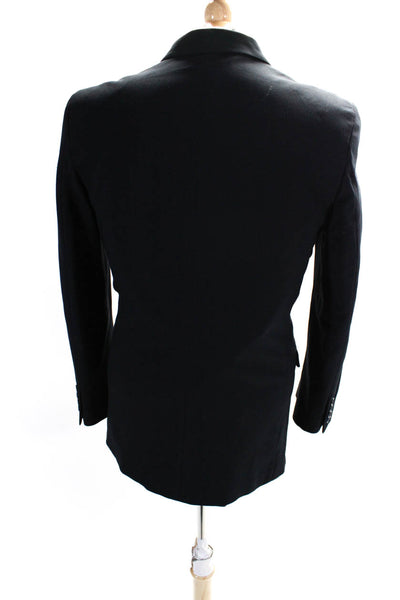 Calvin Klein Men's Collared Long Sleeves Lined Basic Jacket Black Size 20
