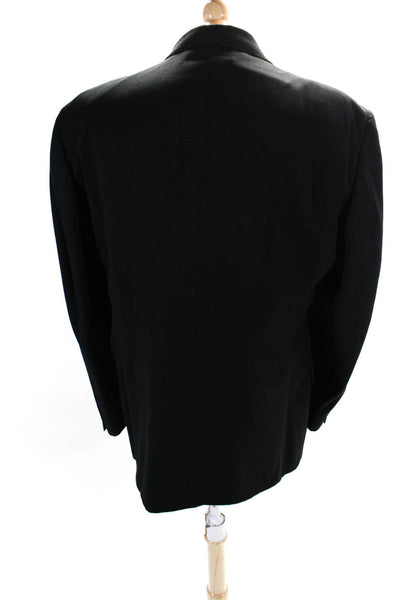 Pierre Cardin Paris Men's Long Sleeve Double Breast Lined Jacket Black Size 44