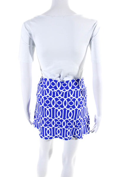 Jude Connally Womens Abstract Print Swim Skirt Blue Size XS