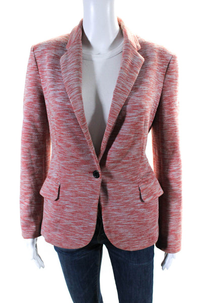 Cartonnier Anthropologie Womens Red One Button Long Sleeve Blazer Size S