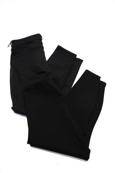 Jen 7 Women's High Waist Five Pockets Skinny Denim Pant Black Size 10 Lot 2