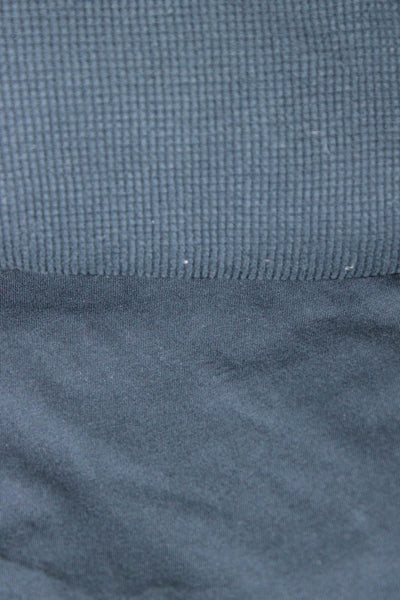 ZANEROBE Mens Cotton Textured Round Neck Long Sleeve Tops Navy Size XL Lot 2