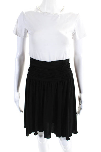 Cynthia Cynthia Steffe Women's Pull-On Cinch Waist Flare Mini Skirt Black Size S