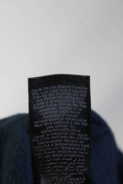 John Varvatos Star USA Mens Cotton Long Sleeve Hooded T shirt Blue Size M Lot 2