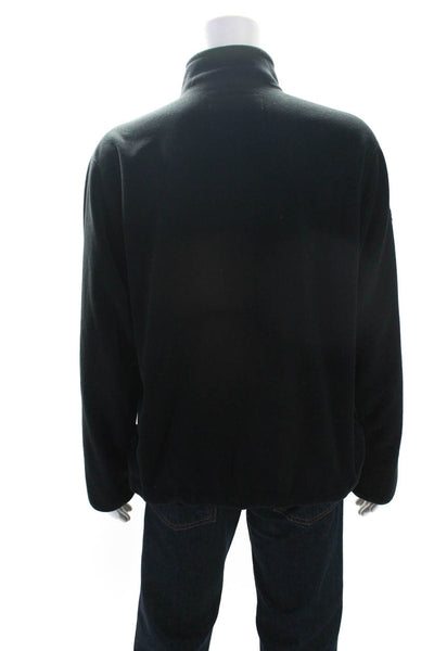 Ralph Lauren Polo Sport Mens Black Fleece Zip Mock Neck Long Sleeve Jacket SizeL