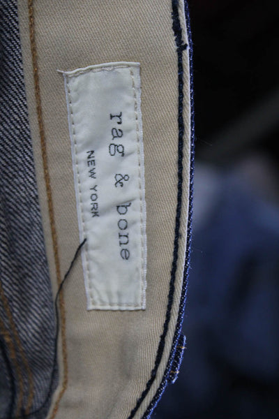 Rag & Bone Mens Cotton Five Pocket Button Fly Skinny Jeans Blue Size 31