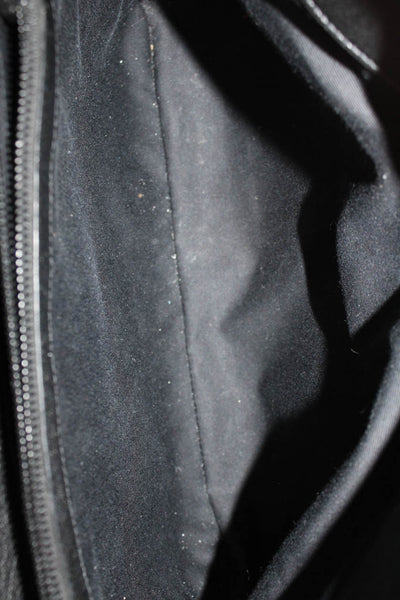 Saint Laurent Womens Medium Quilted Chevron Matelassé Collège Handbag Black
