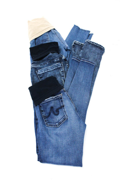 AG Adriano Goldschmied A Golde Womens Maternity Jeans Blue Size 26 25 Lot 3