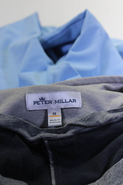 Vince Peter Millar Mens Cotton Layered Short Sleeve Top Jacket Gray M Lot 2