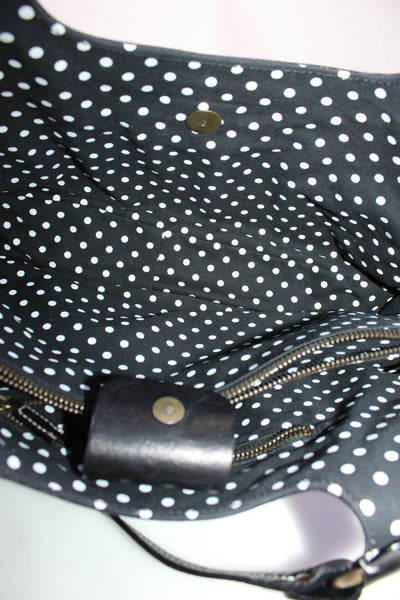 Moschino Cheap & Chic Womens Leather Straw Tote Bag Black Beige Medium Handbag