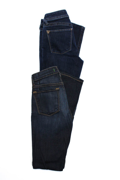 J Brand DL1961 Womens Blue Dark Wash Low Rise Skinny Leg Jeans Size 25 lot 2