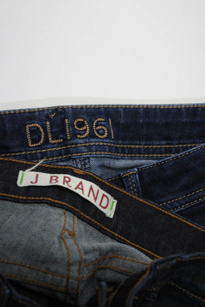 J Brand DL1961 Womens Blue Dark Wash Low Rise Skinny Leg Jeans Size 25 lot 2