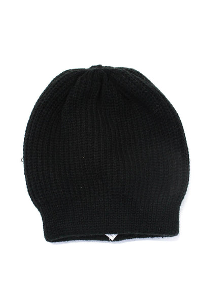 Free People BP. Bloomingdales Womens Knit Beanie Hat Black Size O/S XL Lot 3