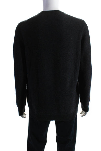 Naadam Men's Crewneck Long Sleeves Pullover Sweater Gray Size L