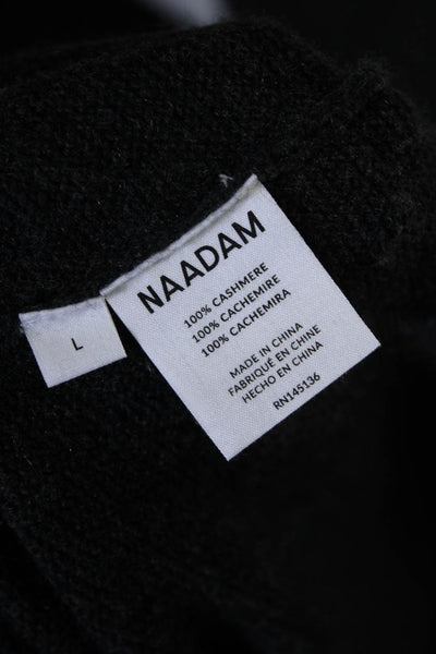 Naadam Men's Crewneck Long Sleeves Pullover Sweater Gray Size L