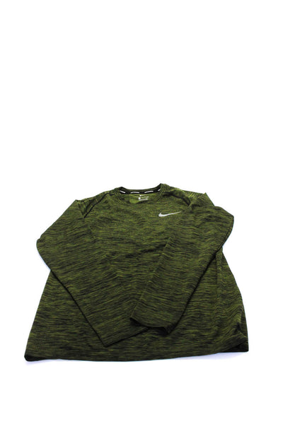 Nike Mens Long Sleeve Shirt Casual Pants Jacket Green Gray White Size M S Lot 3