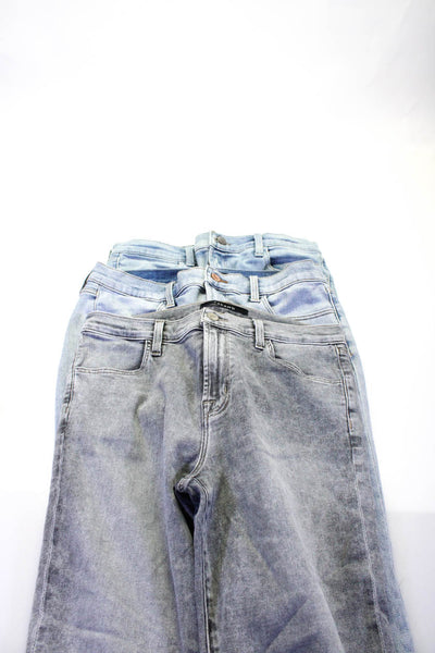 J Brand Womens Cotton Denim High-Rise Skinny Leg Jeans Gray Blue Size 29 Lot 3