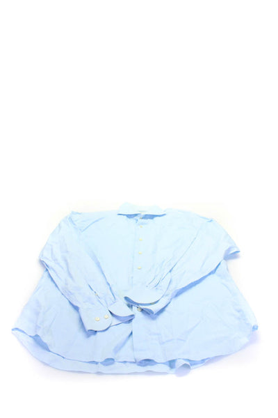 Boss Hugo Boss Savini Mens Button Down Shirts Tops Purple Blue Size L 17 Lot 2