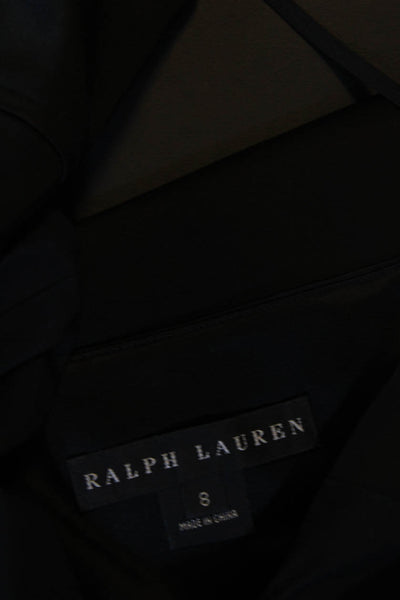 Ralph Lauren Black Label Womens Spaghetti Strap Pencil Dress Black Size 8