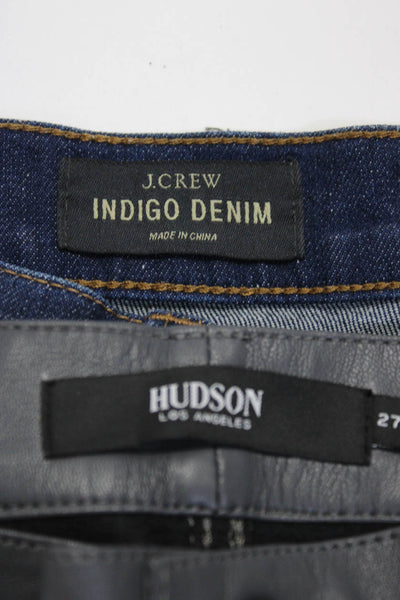 J Crew Hudson Womens Cotton Denim 5 Pocket Cut Off Shorts Blue Size 27 Lot 2