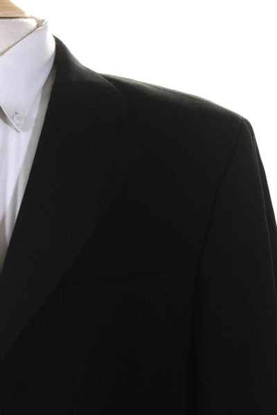 Ralph Ralph Lauren Men's Long Sleeves Lined Three Button Jacket Black Size 42