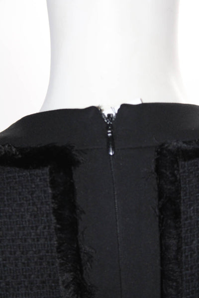 Etro Womens Back Zip 3/4 Sleeve V Neck Floral Sheath Dress Black Pink Size IT 48