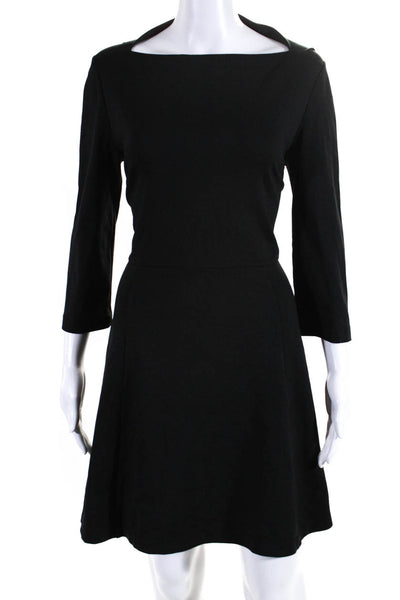 Kate Spade New York Broome Street Womens A Line Dress Black Size Medium
