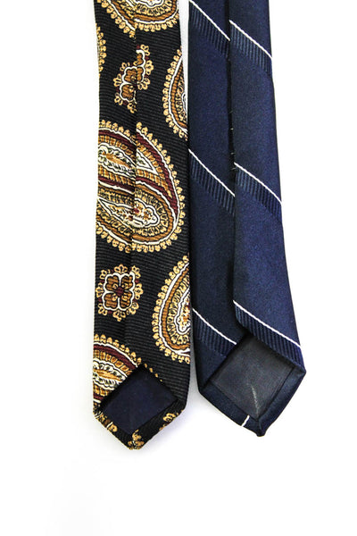 Yves Saint Laurent Men's Classic Navy Stripe Neck Tie One Size Lot 2
